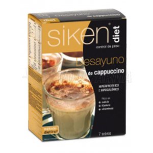 SIKEN DIET DESAYUNO DE CAPUCCINO, 23g 7 Sobres SIKEN DIET DESAYUNO DE CAPUCCINO, 23g 7 Sobres