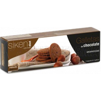 SIKEN DIET GALLETAS DE CHOCOLATE, 15 Galletas