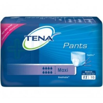 TENA PANTS MAXI MED 10 COMPRESAS