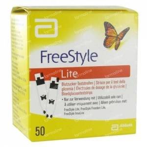 TIRAS REACTIVAS GLUCEMIA FREESTYLE LITE 50 U TIRAS REACTIVAS GLUCEMIA FREESTYLE LITE 50 U