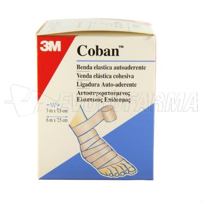 VENDA COHESIVA COBAN. Caja 1 Venda Piel (4,5m x 7,5cm) VENDA COHESIVA COBAN. Caja 1 Venda Piel (4,5m x 7,5cm)