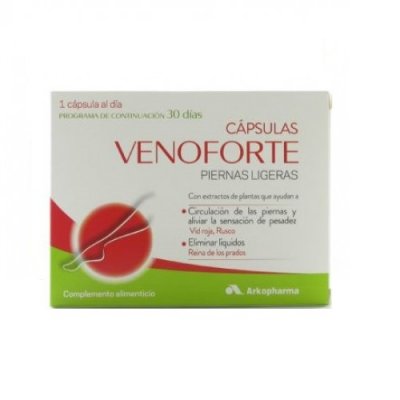VENOFORTE PIERNAS LIGERAS 30 CAPS VENOFORTE PIERNAS LIGERAS 30 CAPS