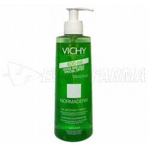 VICHY NORMADERM GEL LIMPIADOR PURIFICANTE LIMPIADOR. Envase de 400 ml. VICHY NORMADERM GEL LIMPIADOR PURIFICANTE LIMPIADOR. Envase de 400 ml.