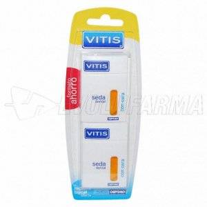 VITIS SEDA DENTAL CON CERA 50 m. Pack 2 Uds VITIS SEDA DENTAL CON CERA 50 m. Pack 2 Uds